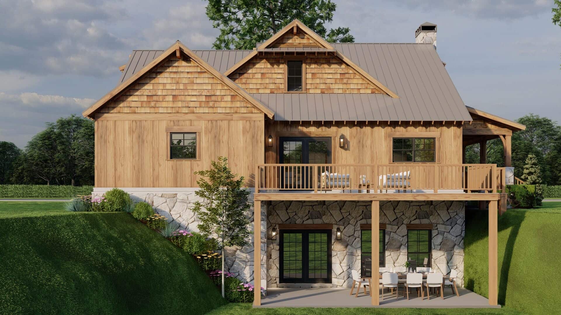 Rear View of this 2-Bedroom,1766 Sq Ft Plan -153-2112