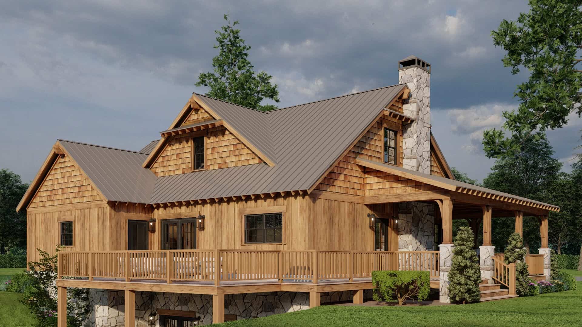 Rear View of this 2-Bedroom,1766 Sq Ft Plan -153-2112