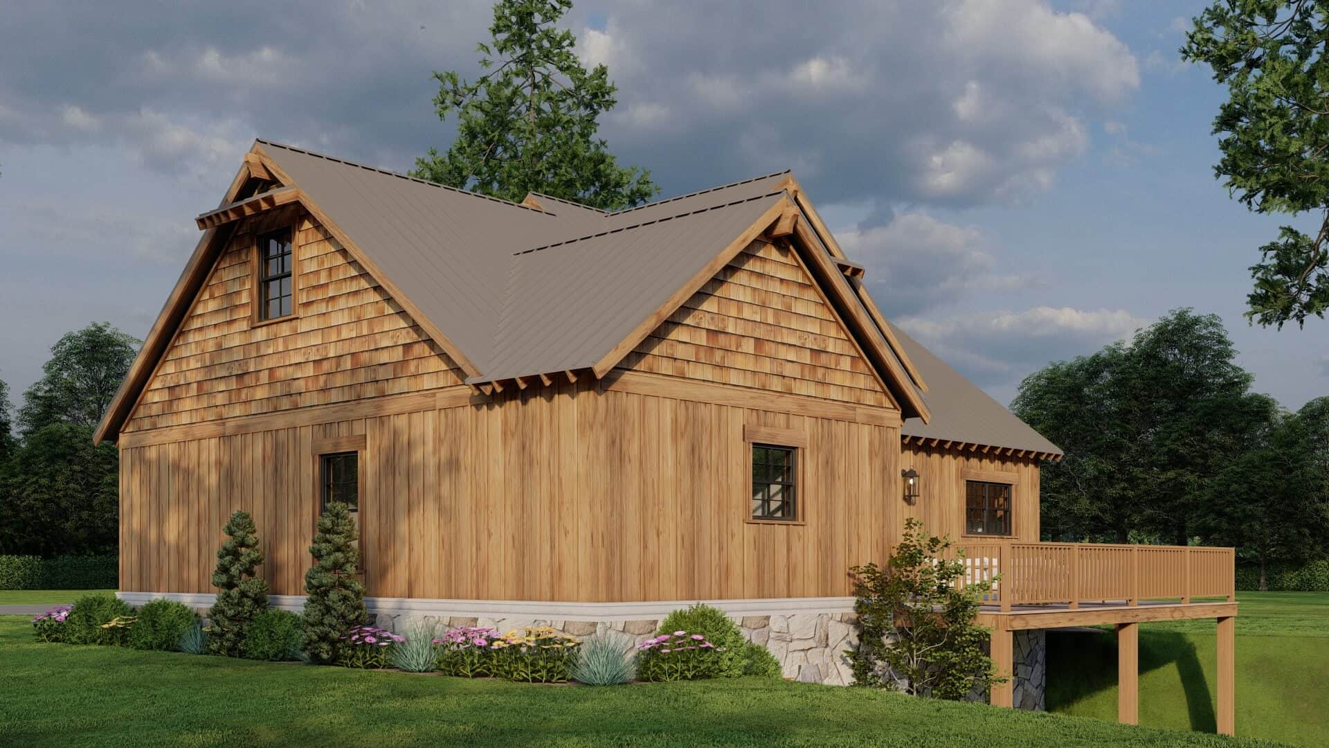 Rear View of this 2-Bedroom,1766 Sq Ft Plan -153-2112