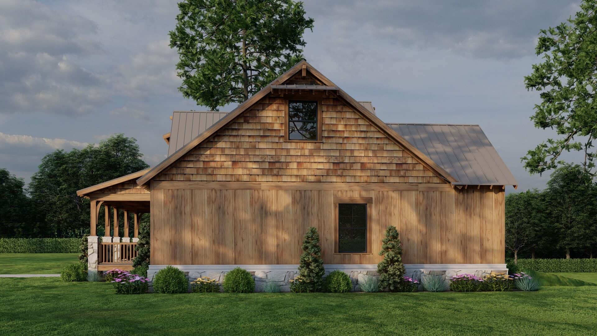 Right Side View of this 2-Bedroom,1766 Sq Ft Plan -153-2112