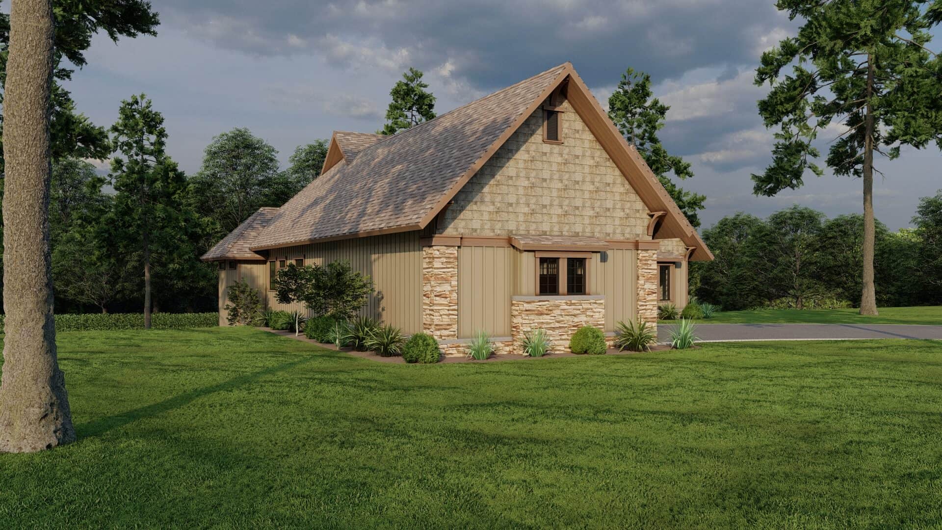 Left Side View of this 4-Bedroom,3447 Sq Ft Plan -153-2113