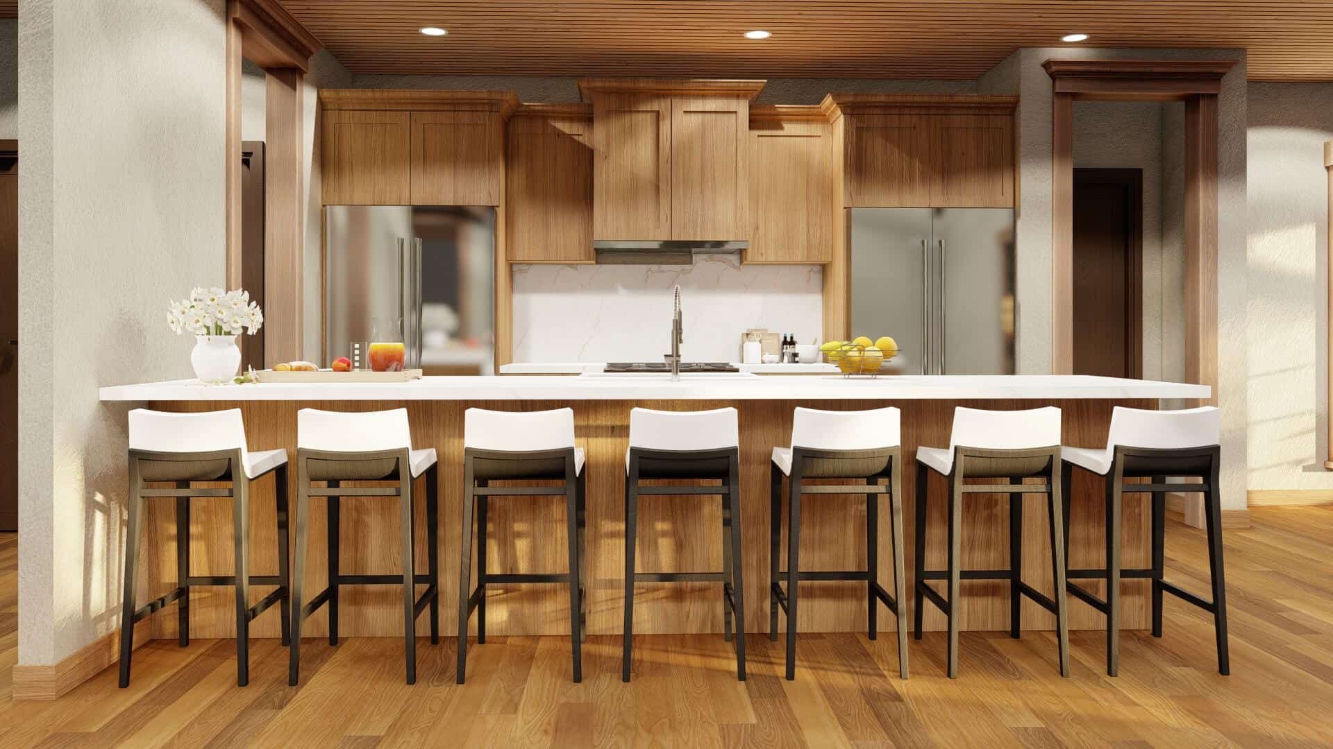Kitchen: Breakfast Bar of this 4-Bedroom,3447 Sq Ft Plan -153-2113