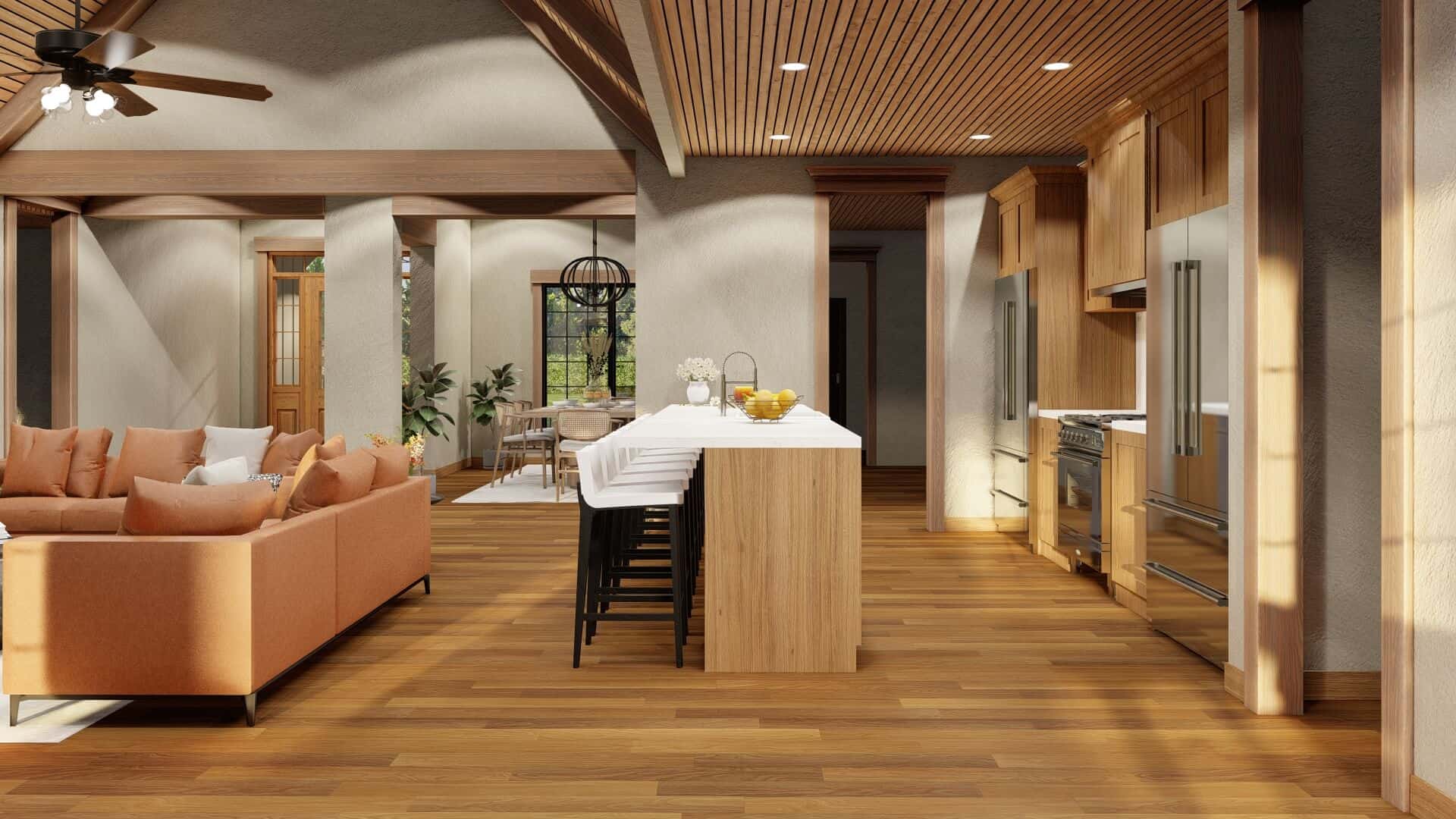 Kitchen: Breakfast Bar of this 4-Bedroom,3447 Sq Ft Plan -153-2113