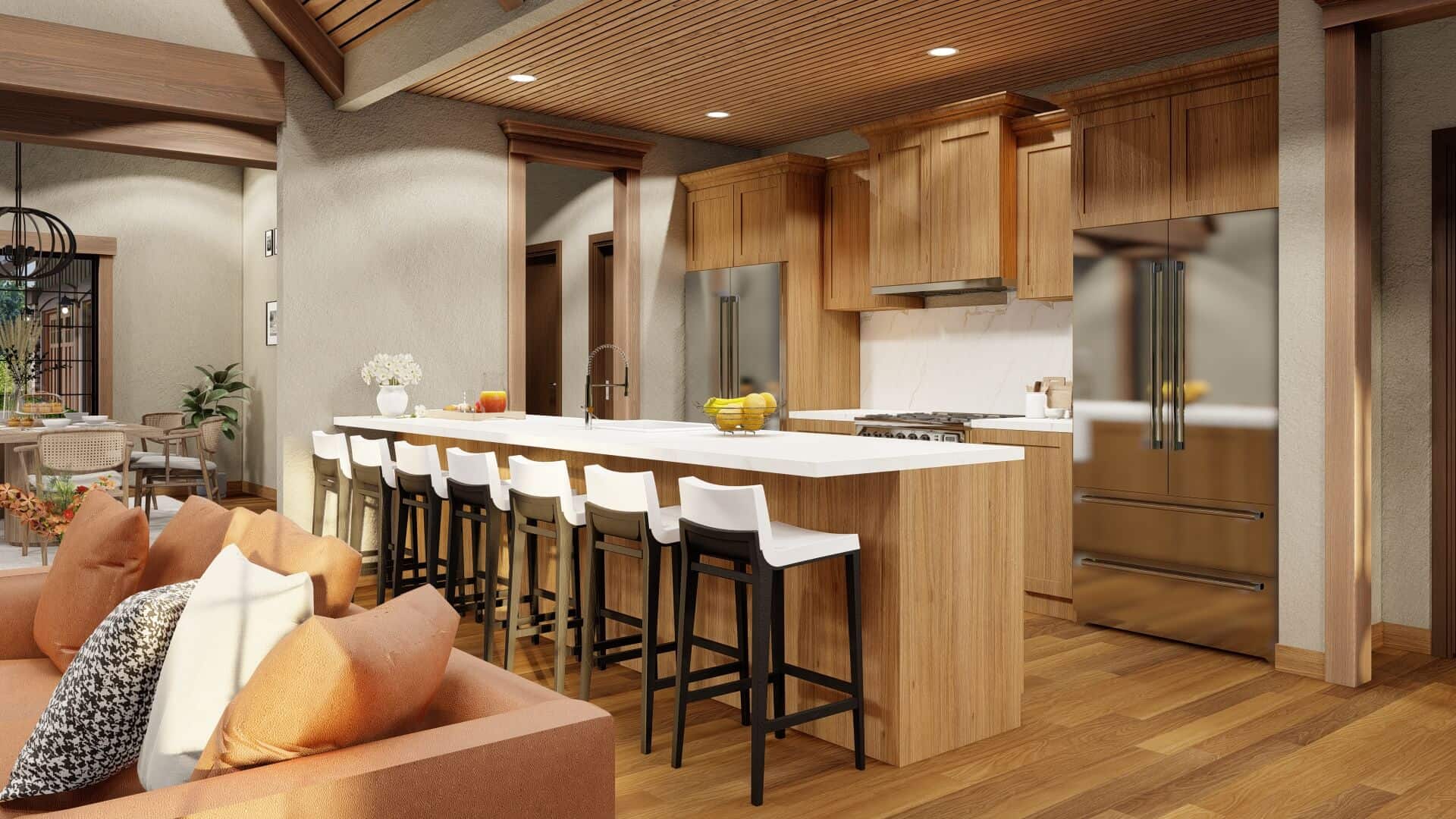 Kitchen: Breakfast Bar of this 4-Bedroom,3447 Sq Ft Plan -153-2113