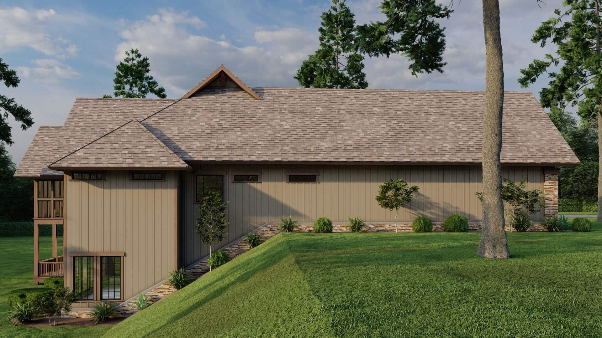 Left Side View of this 4-Bedroom,3447 Sq Ft Plan -153-2113