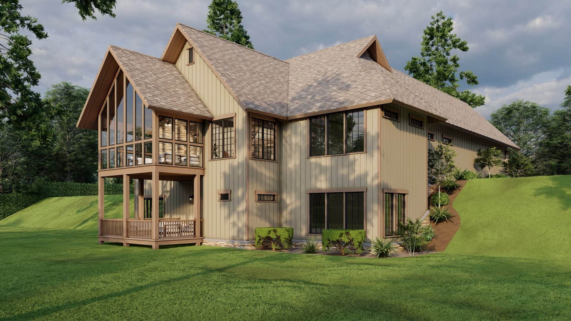 Left Side View of this 4-Bedroom,3447 Sq Ft Plan -153-2113