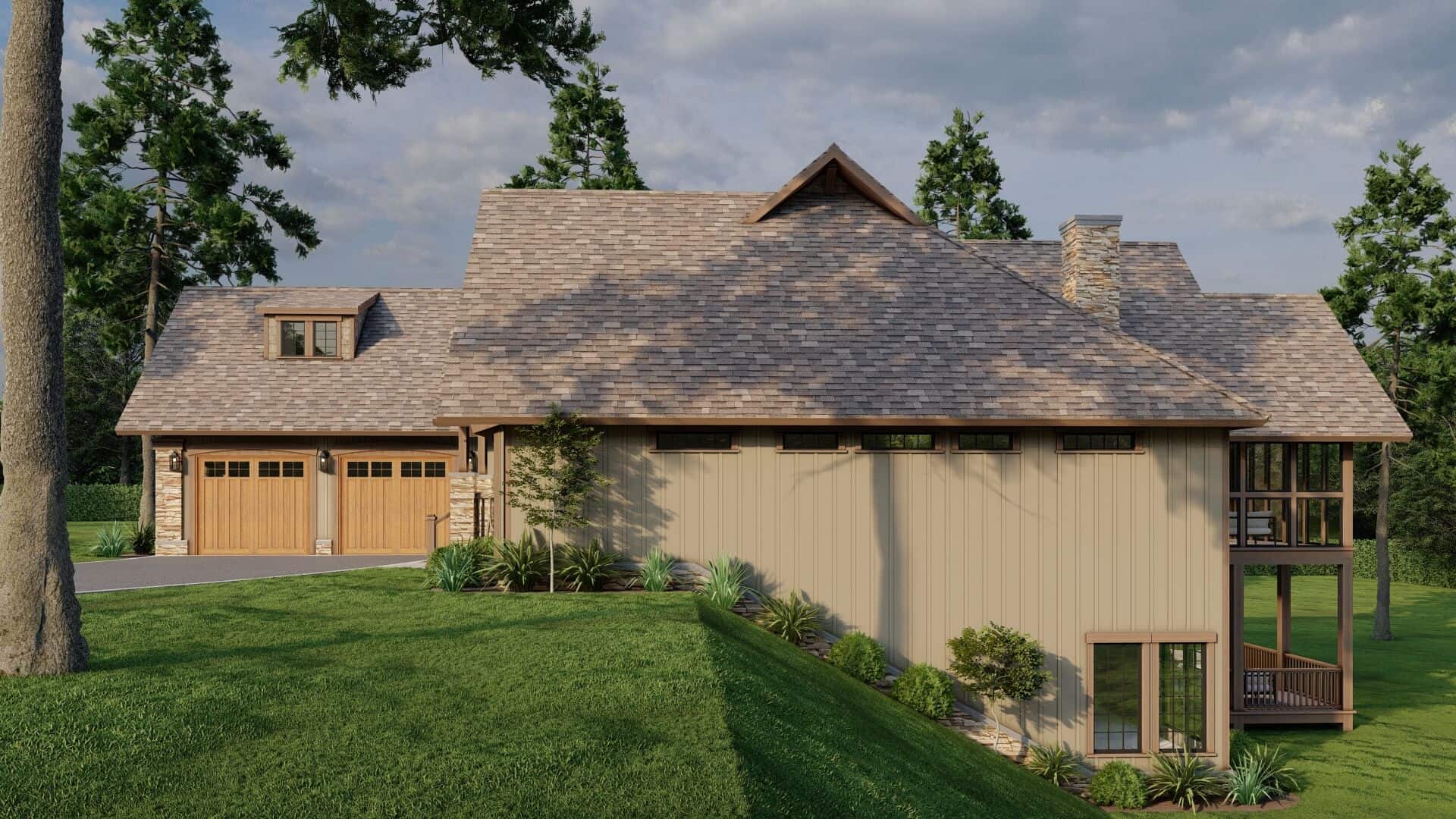 Right Side View of this 4-Bedroom,3447 Sq Ft Plan -153-2113