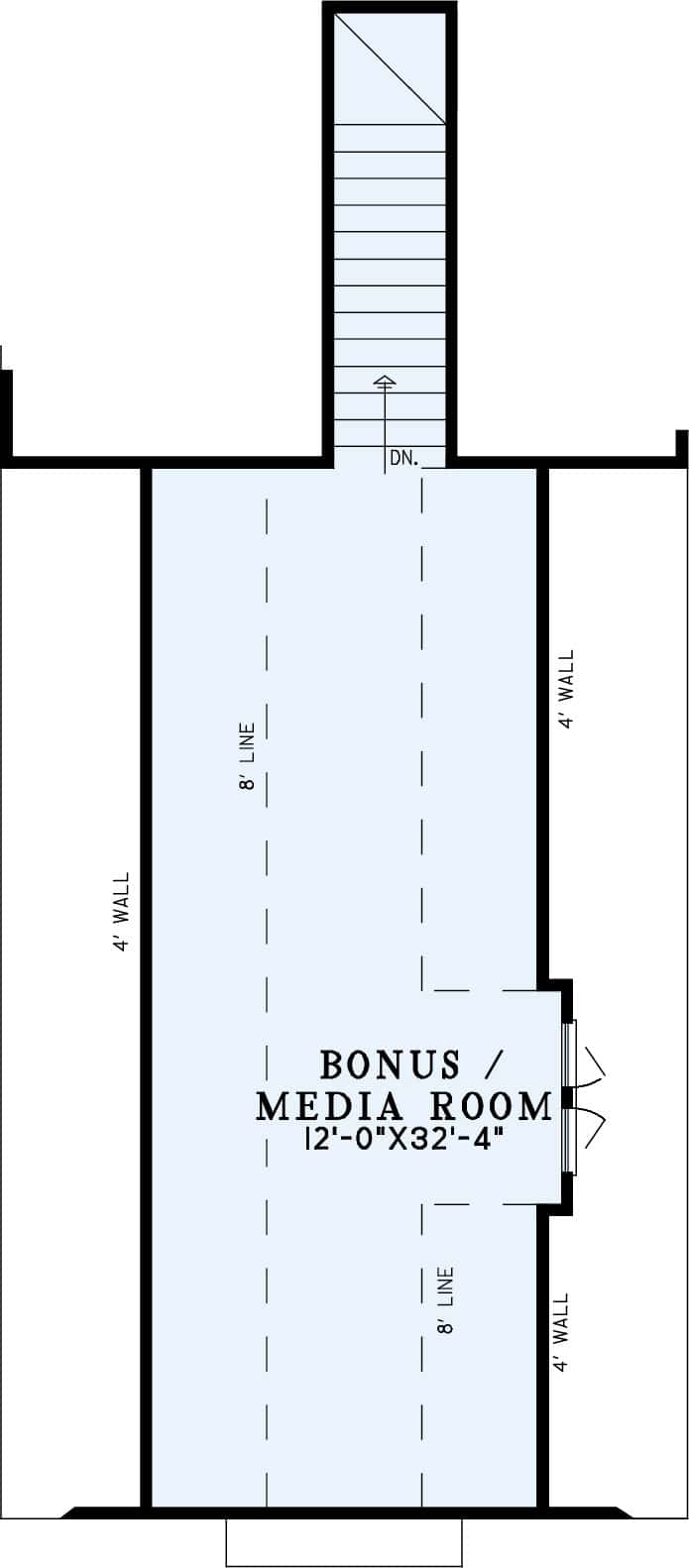 Upper Level of Craftsman Plan #153-2113