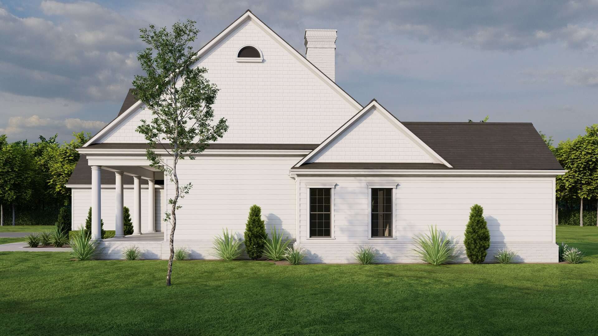 Right Side View of this 4-Bedroom,2499 Sq Ft Plan -153-2114
