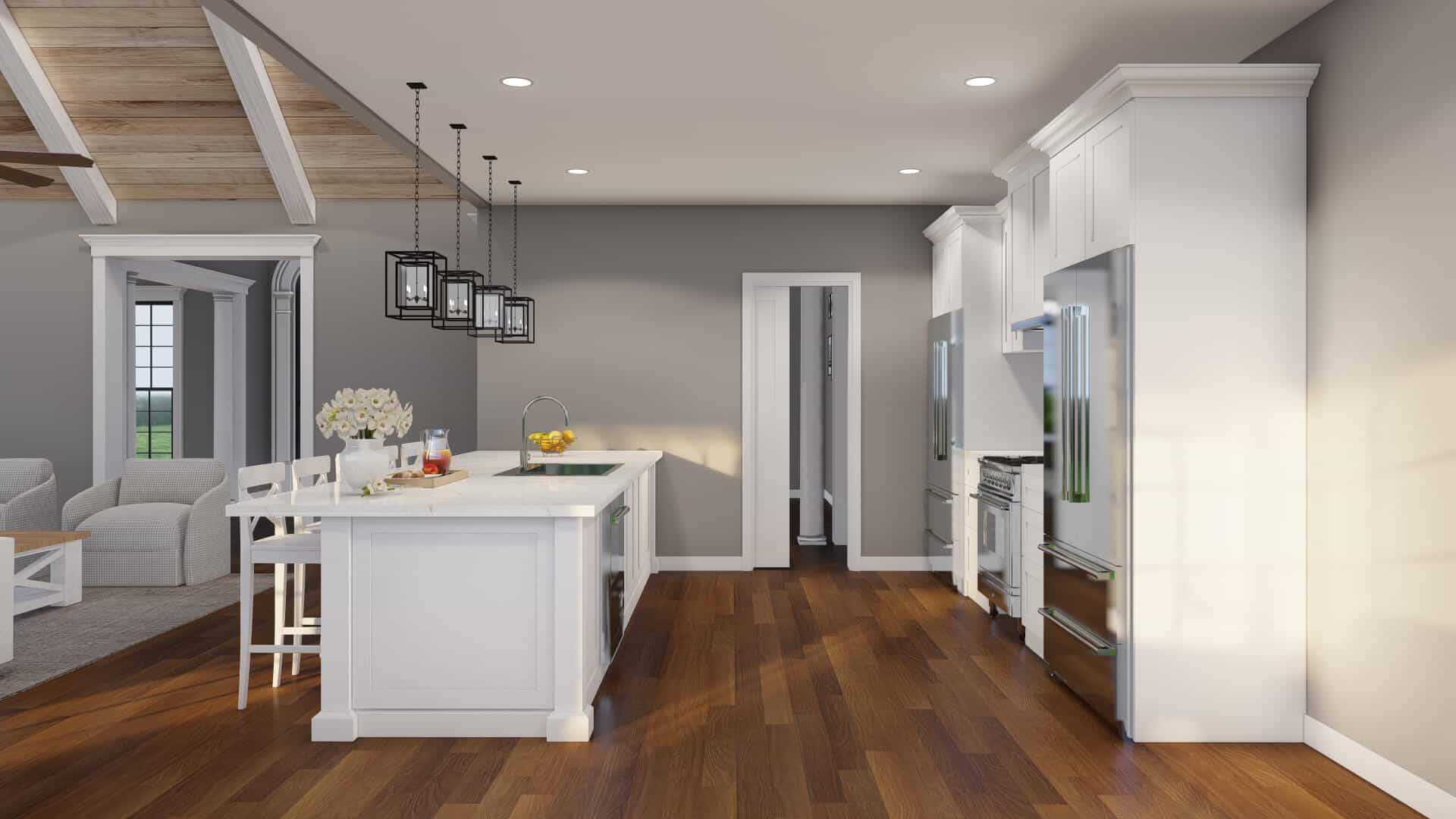 Kitchen: Breakfast Bar of this 4-Bedroom,2499 Sq Ft Plan -153-2114