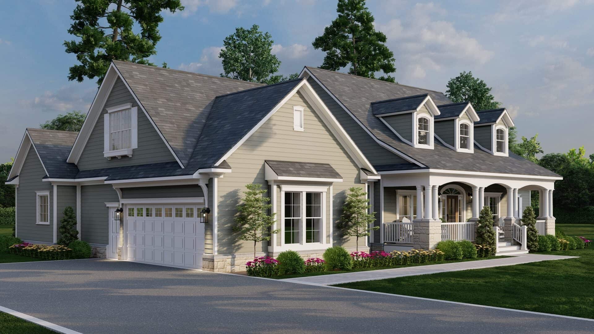 Left Side View of this 4-Bedroom,2516 Sq Ft Plan -153-2115