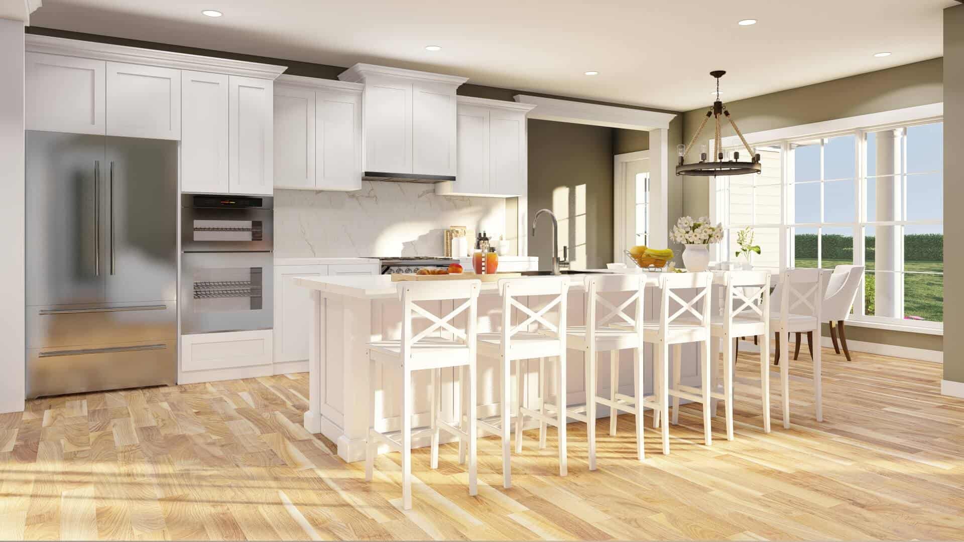 Kitchen: Kitchen Island of this 4-Bedroom,2516 Sq Ft Plan -153-2115