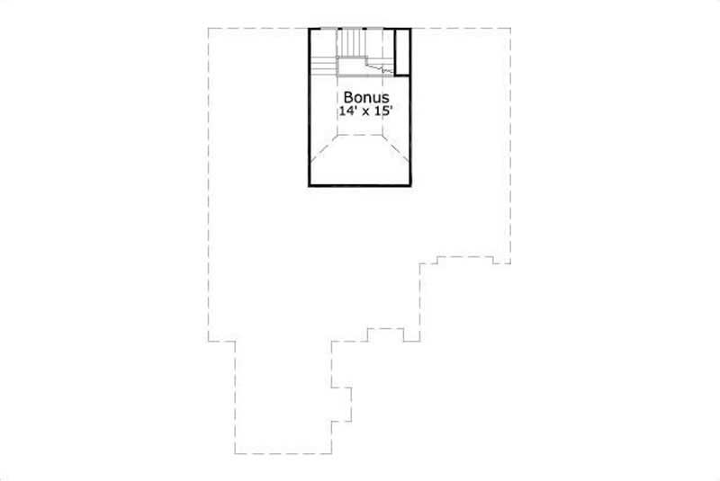 Floor Plan Third Story of Luxury Plan #156-1188