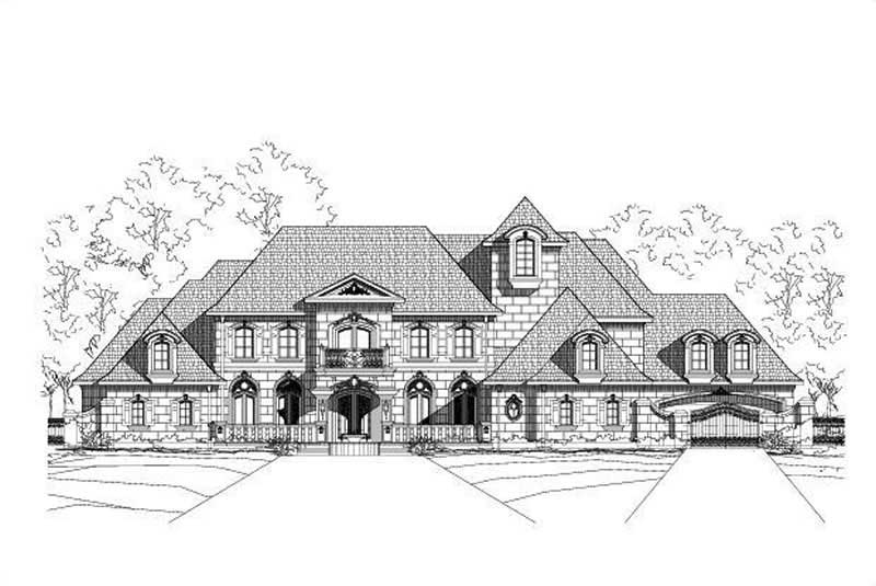 Luxury Home Plans Rendering.
