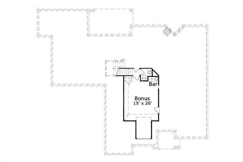 Floor Plan Second Story of Traditional Plan #156-1413