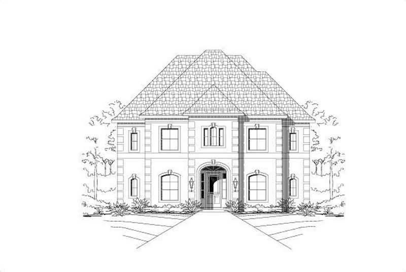 Mediterranean home (ThePlanCollection: Plan #156-1496)