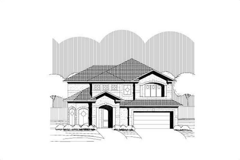 Mediterranean home (ThePlanCollection: Plan #156-1510)