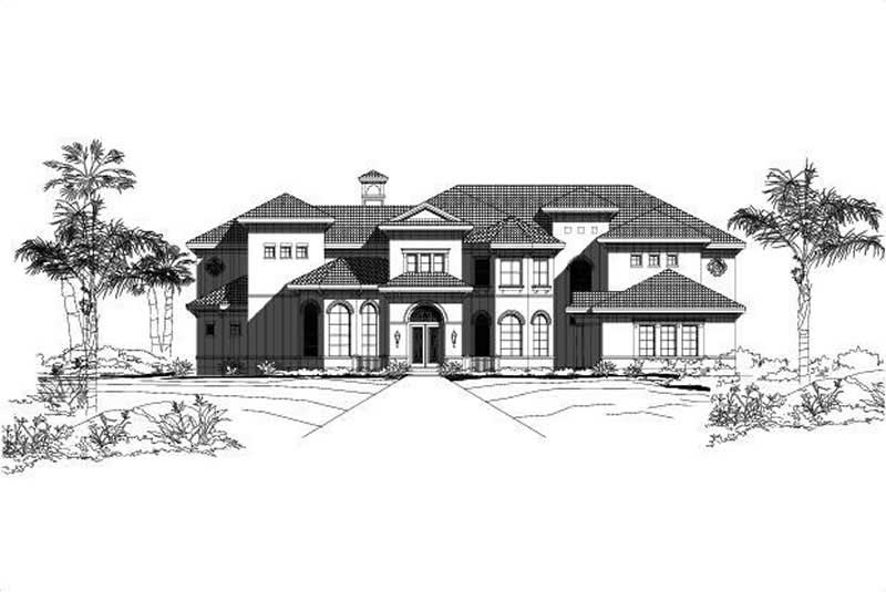 Luxury House Plans rendering.