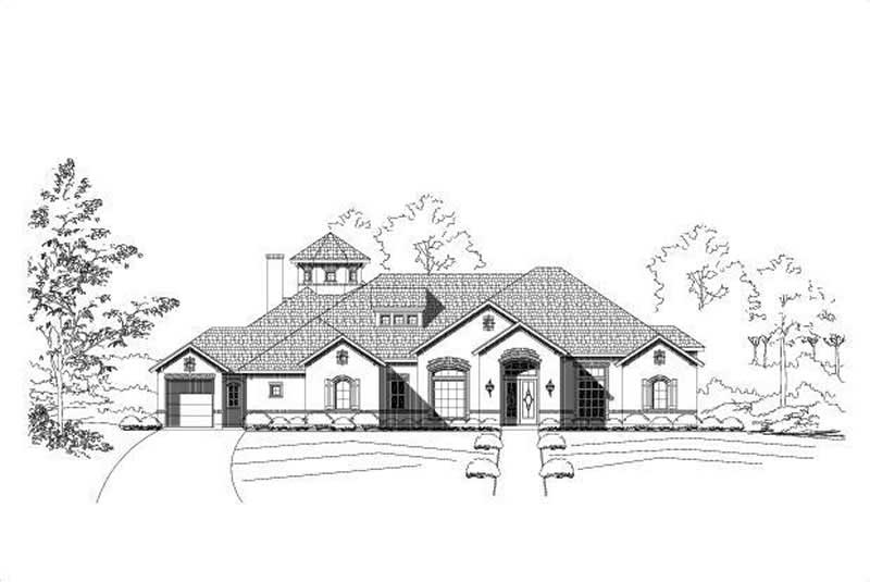 Country home (ThePlanCollection: Plan #156-1527)