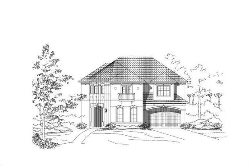 Mediterranean home (ThePlanCollection: Plan #156-1541)
