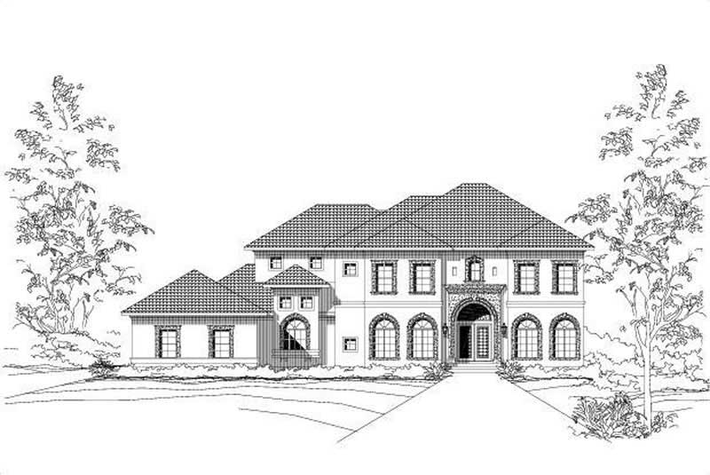 Mediterranean home (ThePlanCollection: Plan #156-1548)