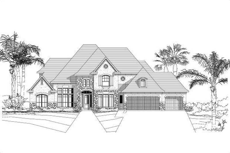 Tuscan home (ThePlanCollection: Plan #156-1551)