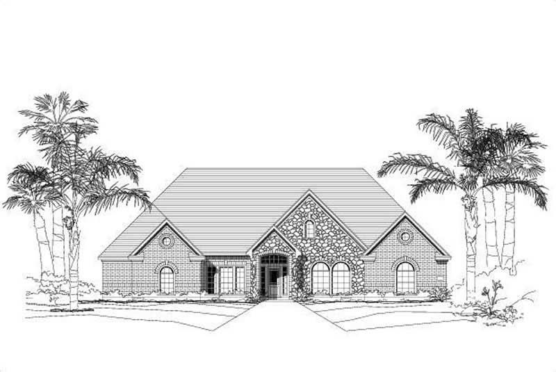 Luxury home (ThePlanCollection: Plan #156-1560)