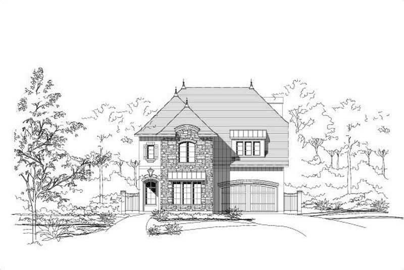 Country home (ThePlanCollection: Plan #156-1563)