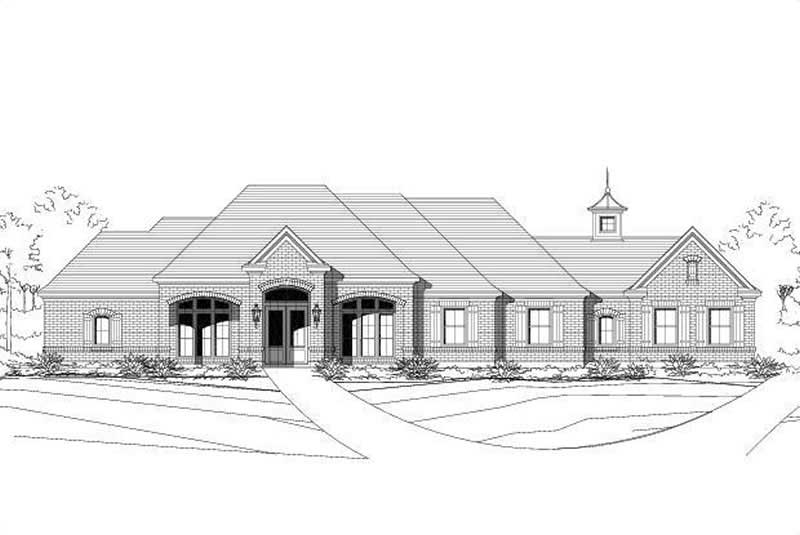 Ranch home (ThePlanCollection: Plan #156-1567)