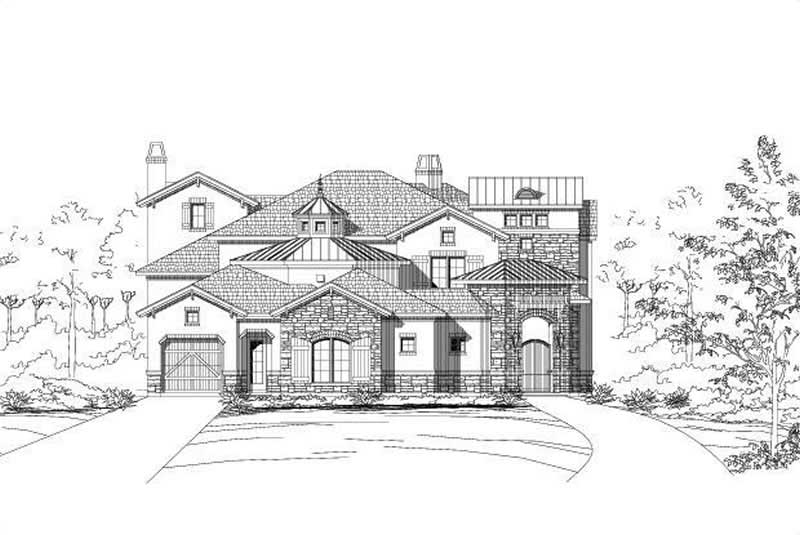 Country home (ThePlanCollection: Plan #156-1575)