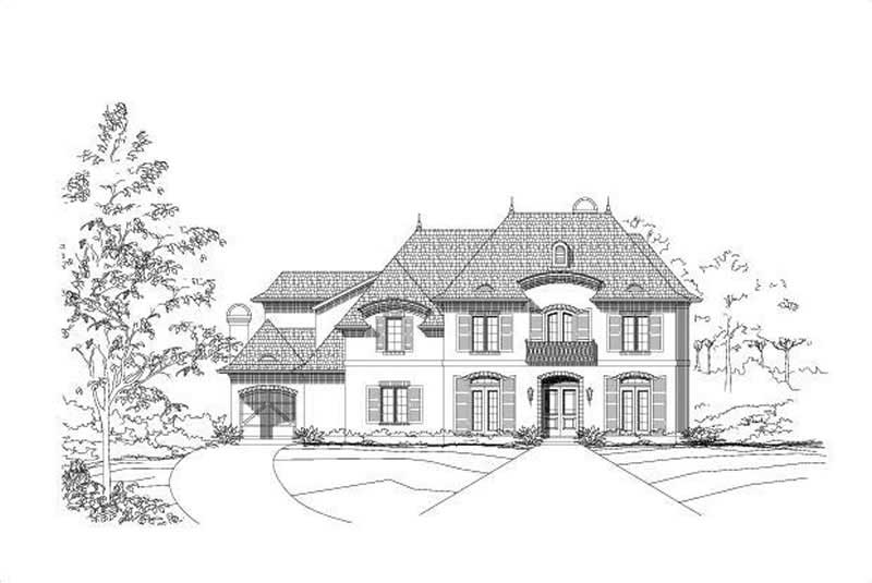 French home (ThePlanCollection: Plan #156-1578)