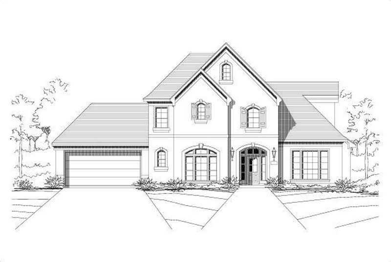Country home (ThePlanCollection: Plan #156-1583)