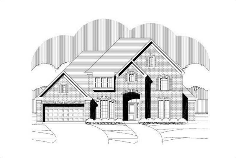 Traditional home (ThePlanCollection: Plan #156-1585)
