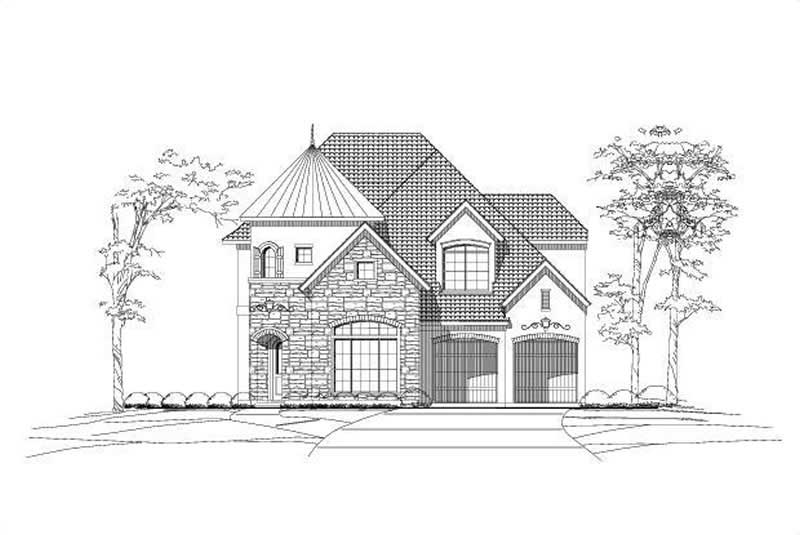 Tuscan home (ThePlanCollection: Plan #156-1606)