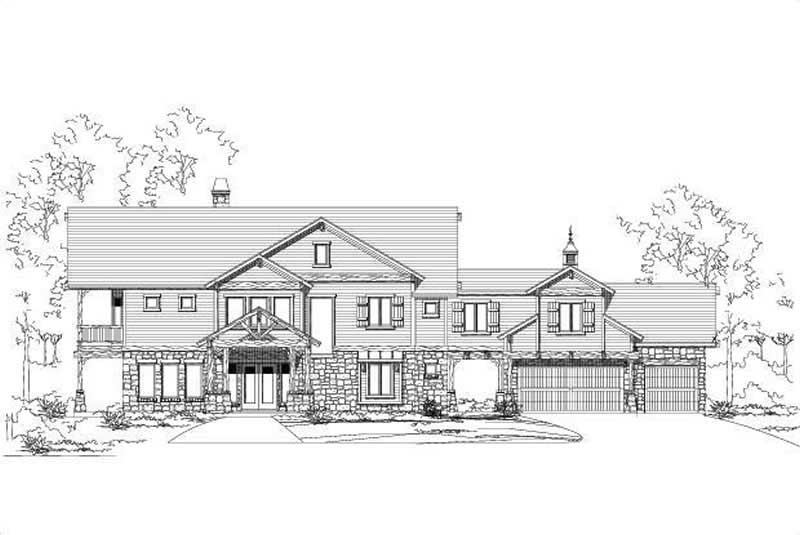 Country home (ThePlanCollection: Plan #156-1612)
