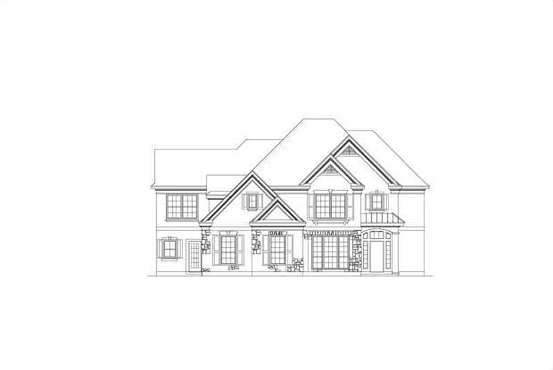 Country home (ThePlanCollection: Plan #156-1618)