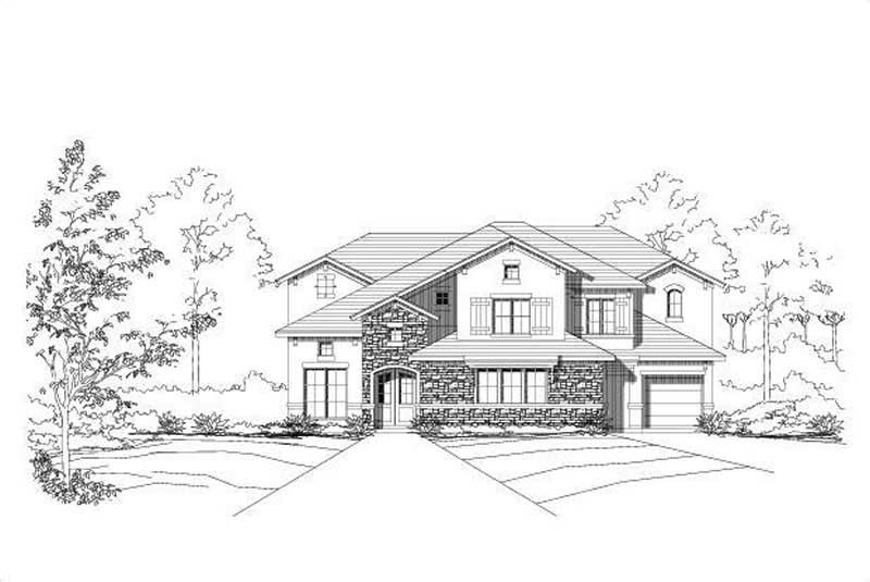 Tuscan home (ThePlanCollection: Plan #156-1623)