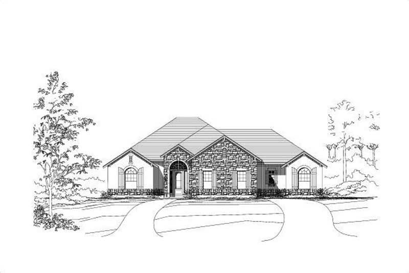 Country home (ThePlanCollection: Plan #156-1625)