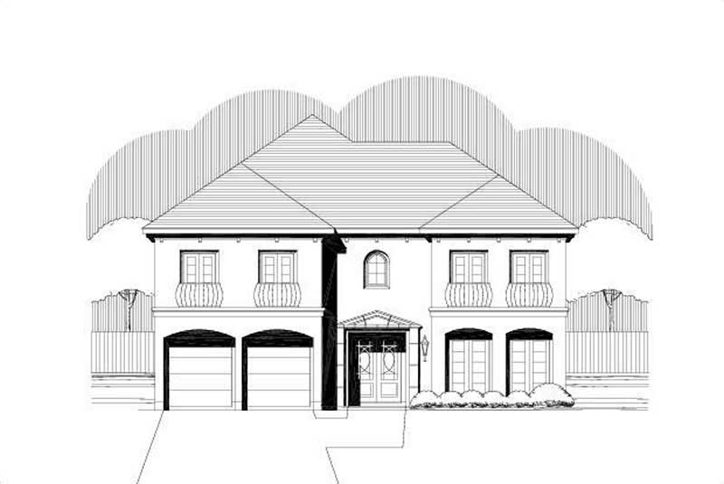 Mediterranean home (ThePlanCollection: Plan #156-1642)