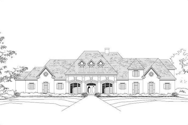 Country home (ThePlanCollection: Plan #156-1647)