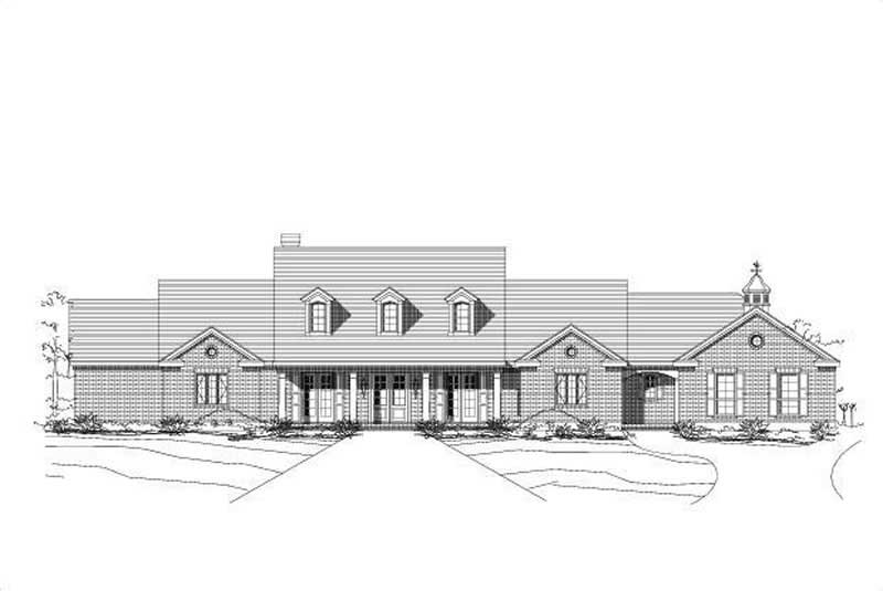 Country home (ThePlanCollection: Plan #156-1667)