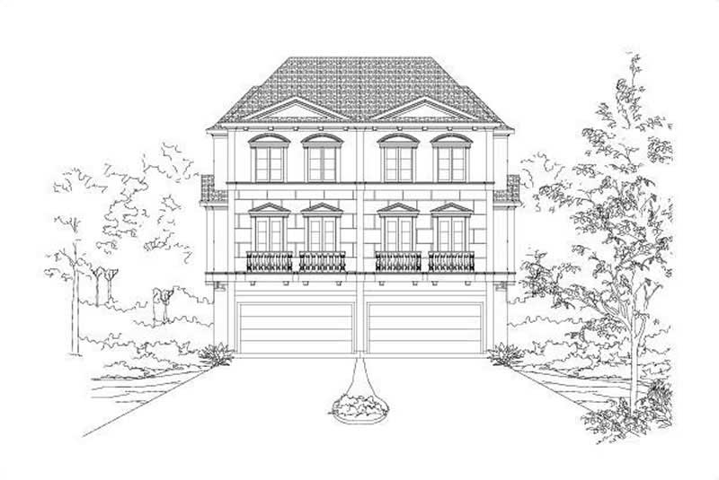 Multi-Unit home (ThePlanCollection: Plan #156-1672)