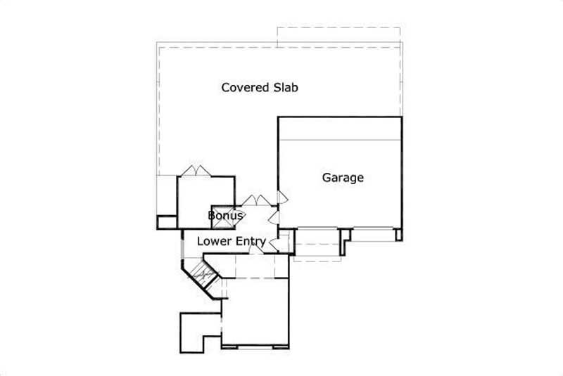 Floor Plan First Story of Coastal Plan #156-1794