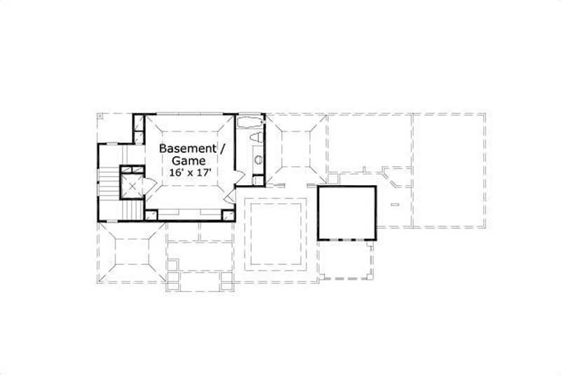 Floor Plan Third Story of Country Plan #156-1931