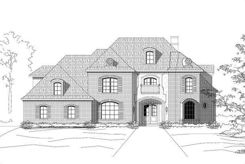 Front elevation of Country home (ThePlanCollection: House Plan #156-1953)