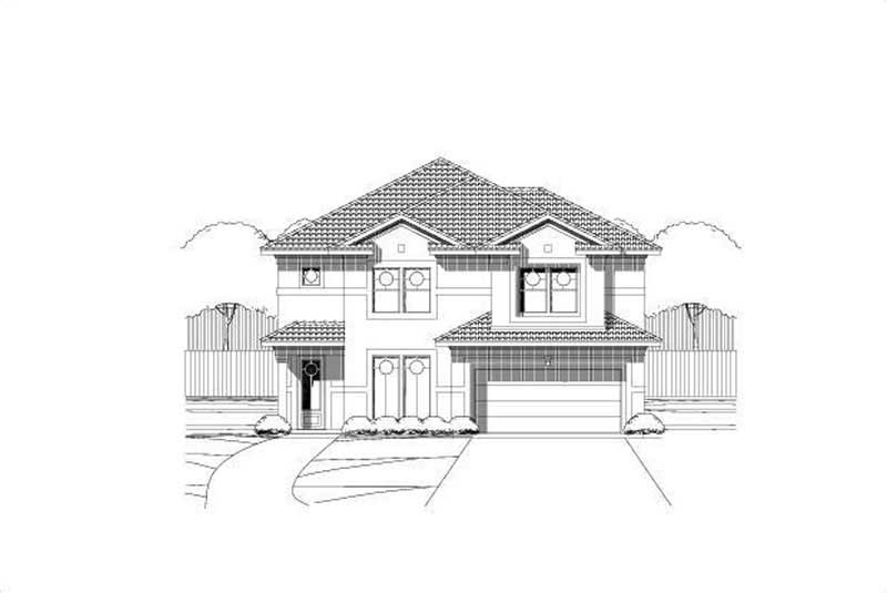 Mediterranean home (ThePlanCollection: Plan #156-1978)
