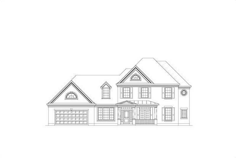Country home (ThePlanCollection: Plan #156-2006)