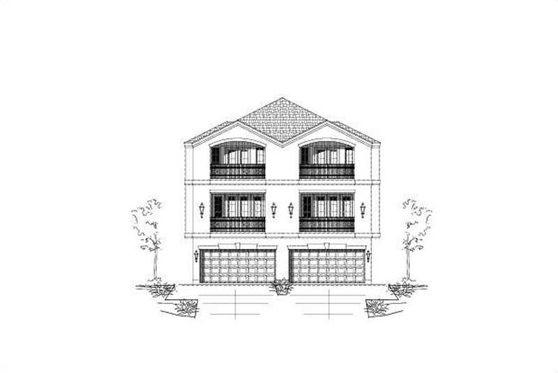 Multi-Unit home (ThePlanCollection: Plan #156-2007)