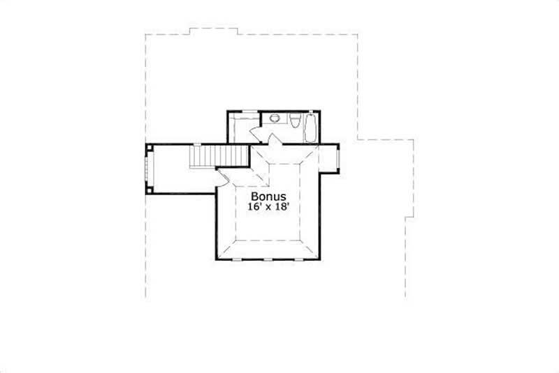 Floor Plan Third Story of Plan #156-2011