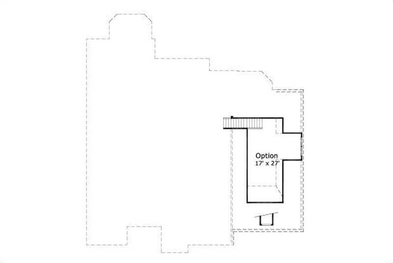 Floor Plan Second Story of Traditional Plan #156-2023